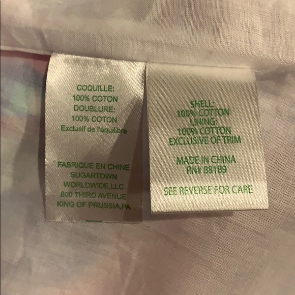 Lilly Pulitzer Pink Dress with Blue Shells, NWT - Picture 7 of 7